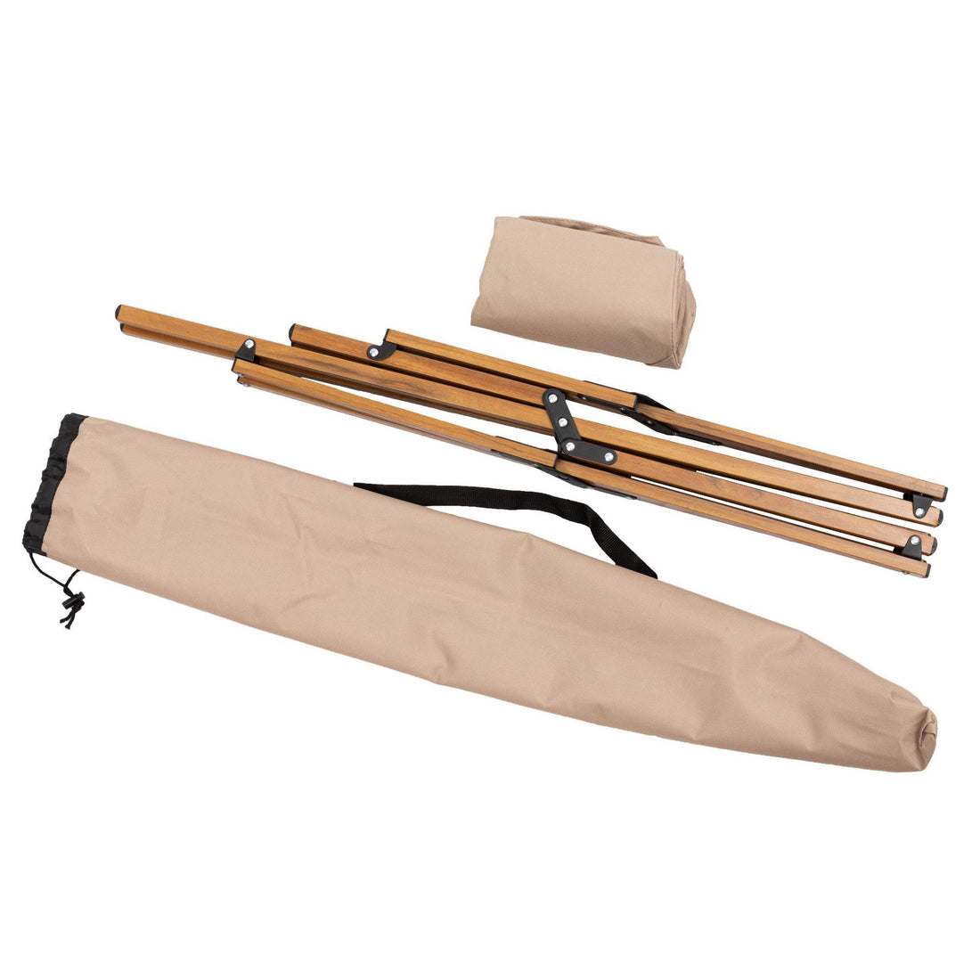 Folding Wooden Grain Aluminum Pipe Camping Chair