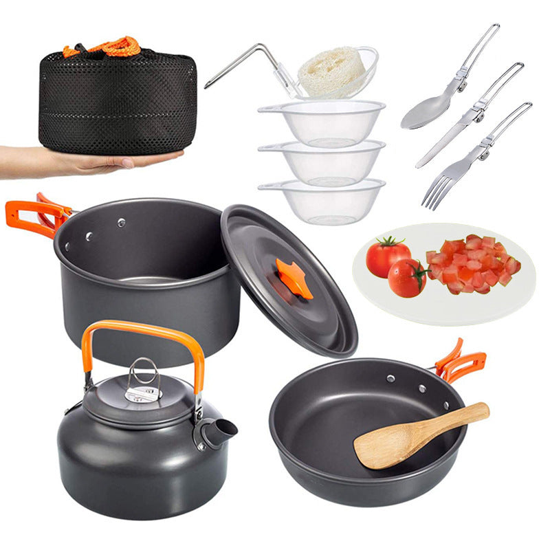 Camping Combination Suit Pot Folding Mini Cookware