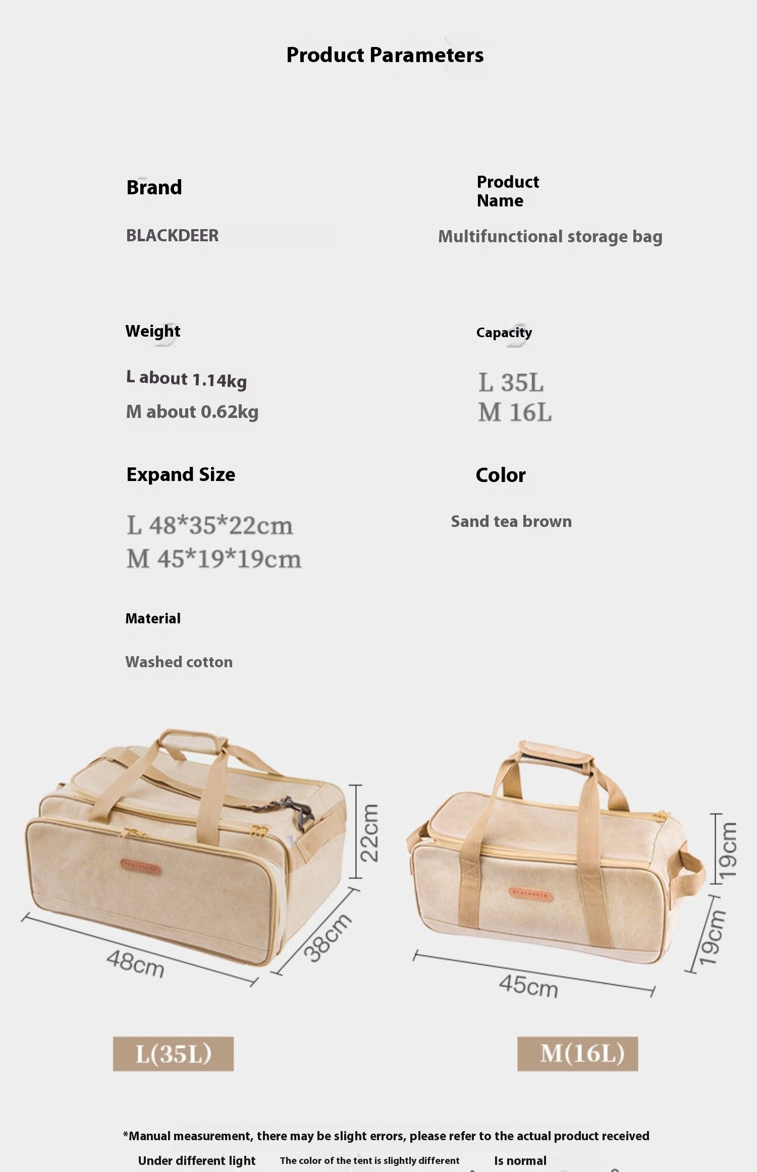 Outdoor Cookware Kitchenware Picnic Bag