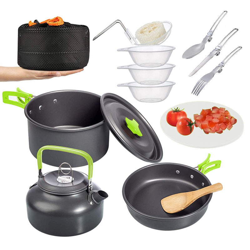 Camping Combination Suit Pot Folding Mini Cookware