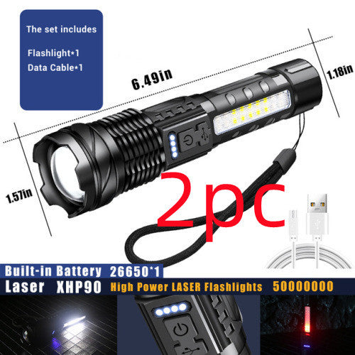White Laser Waterproof Strong Light Flashlight